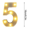 thumbnail image 3 of RuWeoMaa Marquee Light Up Numbers, Light Up Numbers for Baby Shower Anniversary, Pre-cut Foam Board Set for Birthdays Party Decor Wedding Decoration,Graduation Decor, 3 of 5