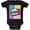 Black, variant on Halloween Pop Art Costume Soft Baby One Piece Raspberry 3 Month