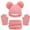 Watermelon Red, variant on Kids Winter Beanie Hat Scarf Gloves Set Toddler Winter Warm Knit Cap Gloves Neck Warmer Sets for Boys Girls 1-11 Year