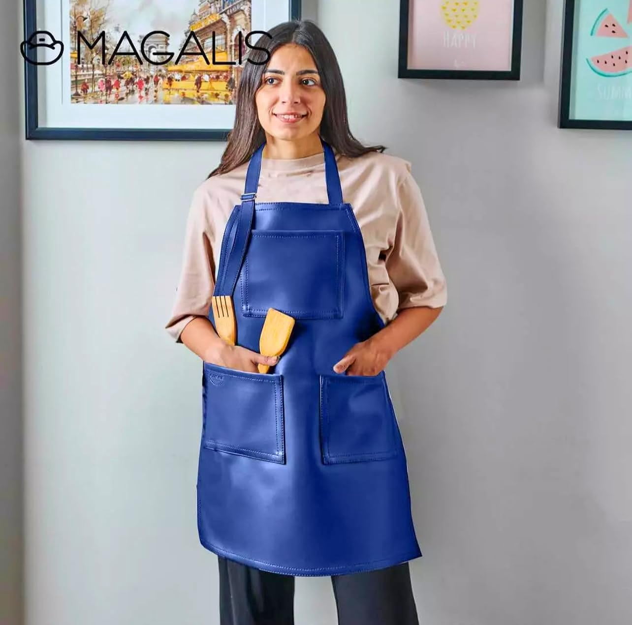 Magalis Premium Synthetic Leather Apron, Exclusively Made in Egypt
