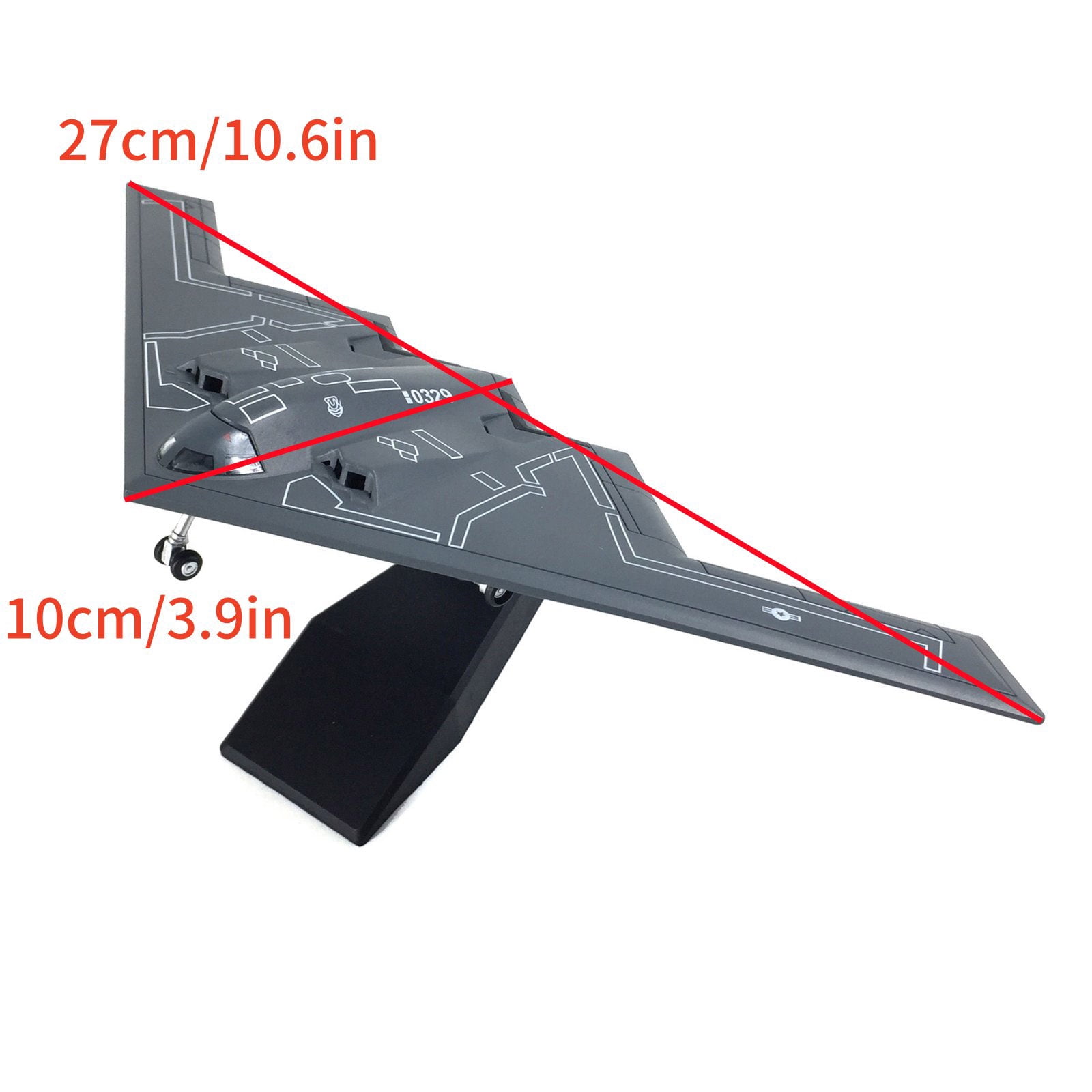 ARCADORA USAF B-2 Stealth Bomber Model 1 200 Scale Northrop Grumman Diecast Alloy Collection Plane Gift Display
