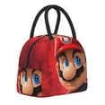 thumbnail image 2 of Lsque Mario Print Lunch Bag, Insulated Lunch Box, Small Leakproof Cooler Food Lunch Containers Reusable High Capacity Lunch Tote Bags for Work, Travel, Outdoor, 2 of 8