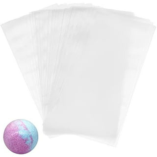Shrink Wrap Bags,4x4 Inches 200 Pcs Clear PVC Heat Shrink Wrap for  Packagaing Soap,Bath Bombs,Candles,Small Gifts and Homemade DIY Projects