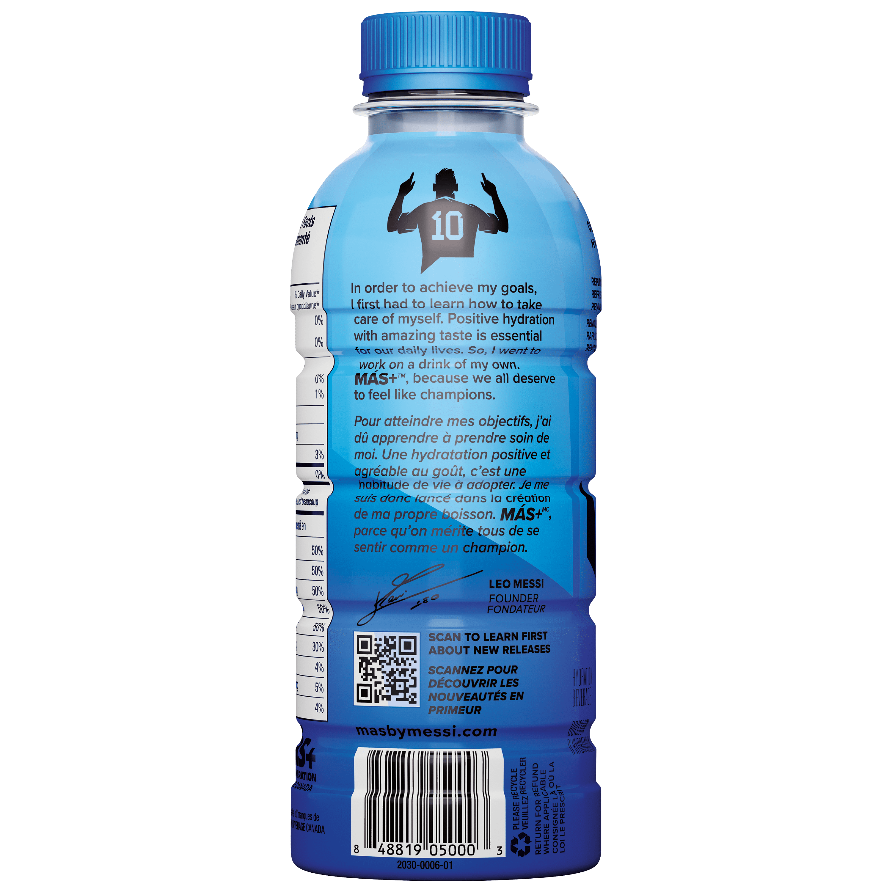 Mas+ By Messi Berry Copa Crush Hydration Drink