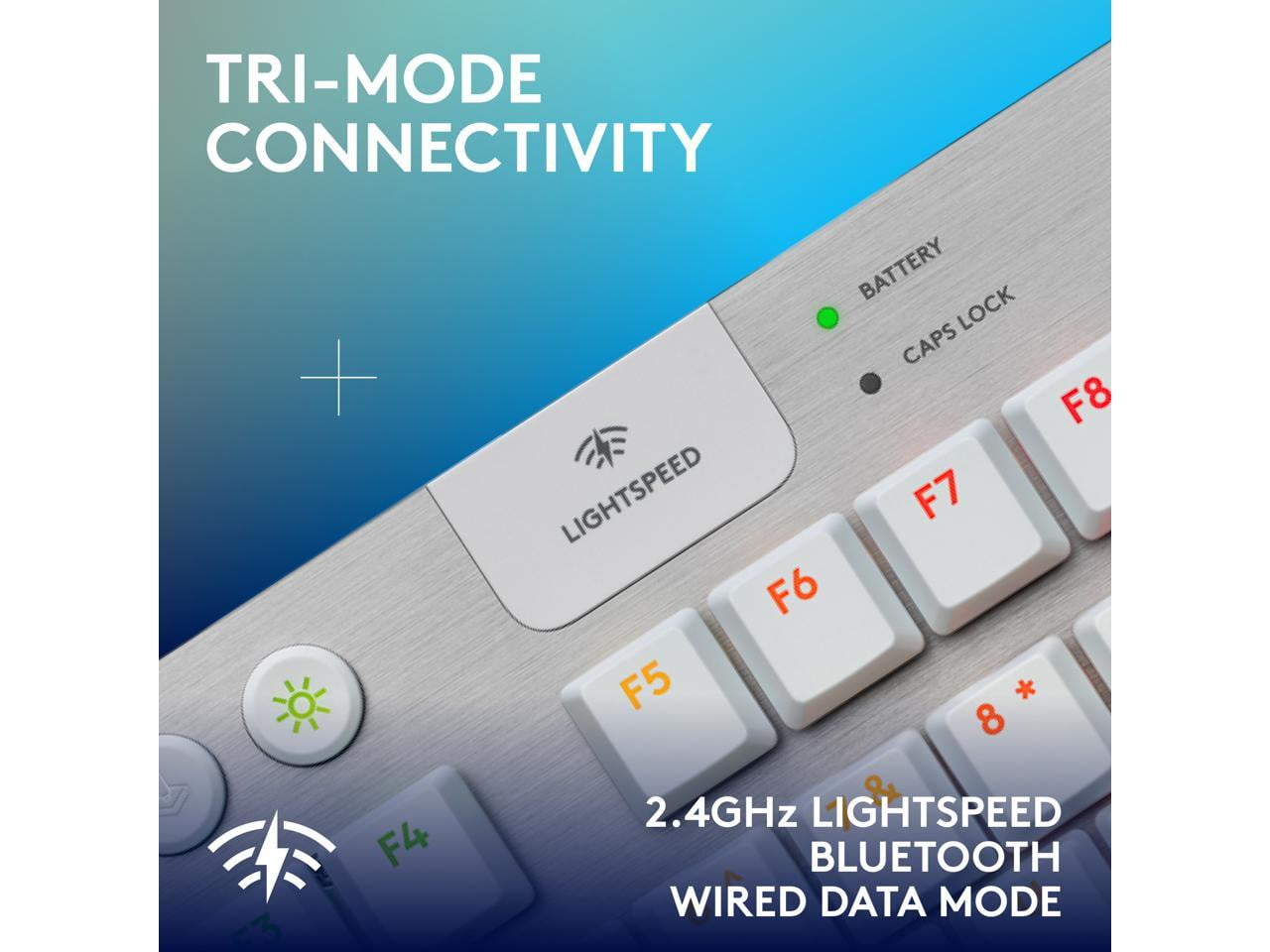 Logitech G915 X LIGHTSPEED TKL Tactile Wireless Gaming Keyboard - White