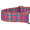 thumbnail image 7 of Country Brook Petz® Bubblegum Pink Plaid Martingale Dog Collar and Leash, Small, 7 of 7