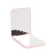 Hessimy Pocket Mirror, 1X/3X Magnification LED Compact Travel Makeup Mirror with Light A