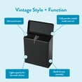 thumbnail image 4 of Architectural Mailboxes Townhouse Locking, Galvanized Steel, Small, Wall-Mount Mailbox in Black, 4 of 9