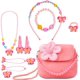 thumbnail image 1 of Joyas para niños Niñas Monederos de felpa Collar Pulsera Aretes Anillos Kit de joyería Mi primer bolso para niñas Vestirse y jugar Regalo de cumpleaños XianweiShao 1327533220460, 1 of 5