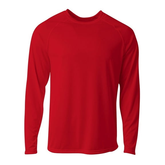 A4 NB3396 Youth SureColor Long Sleeve Cationic Tee - Scarlet - XL