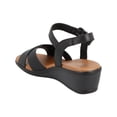 thumbnail image 4 of Huaraches Flexi Mujer Cómodos Ligeros Piel Sandalias negro 23.5 Flexi 123703, 4 of 5