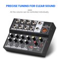 thumbnail image 4 of 8 Channel Multifunctional USB Audio Mixer Portable Sound Mixer Professional Home-use Dual Microphone Inputs Sound Mixer, 4 of 6