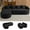 Black, variant on 104.3" Boneless Curved Couch, L Shaped 4-Seater Cloud Couch with Deep Seat Chaise, Oversized Curved Sofa, Chenille Modular Sectional Couches for Living Room, No Assembly, Black