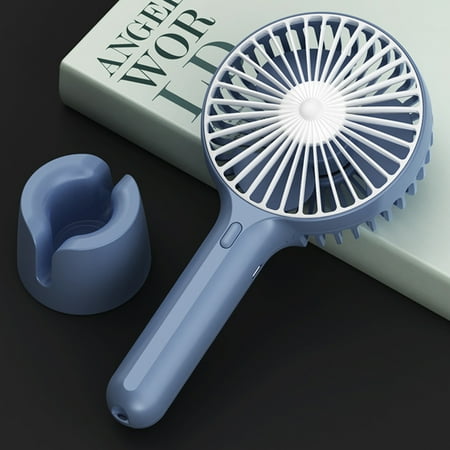 

Portable USB Rechargeable Fan Desk Table Fan with 3 Speed Value for Traveling Outdoor Office Sports(Blue)