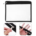 thumbnail image 4 of Bolsas transparentes con cremallera, bolsas de viaje multiusos de Pvc, bolsa impermeable, organizador de cosméticos para archivos de documentos, cartera y lápiz, 6 uds., 4 of 5
