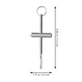thumbnail image 2 of UPOUART 1Jgo Llave Universal Para Radiador De Aleación De Zinc Plata Para Válvulas Y Aire, 2 of 8
