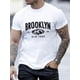 thumbnail image 1 of Camiseta deportiva informal de manga corta con estampado de las montañas de Brooklyn para hombre, ideal para el tiempo libre., 1 of 5
