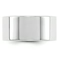 thumbnail image 2 of 14K White Gold 10mm Light Weight Flat Band Ring Size 12, 2 of 7