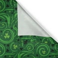 thumbnail image 4 of Ambesonne Abstract Green Window Valance, Irish Swirl Shamrock, 54" X 18", Green Emerald, 4 of 5