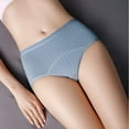 thumbnail image 3 of Teenager Girl's Breathable Cotton Period Panties Pack of 4pcs Menstrual Heavy Flow Leak-Proof Underwear Briefs, 3 of 7