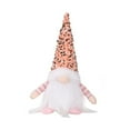 thumbnail image 2 of 2025 Lighted Christmas Gnome, with Sequins Long Hat, 12" Handmade Plush Christmas Decoration Ornaments, for Thanksgiving Gift Xmas Table Decor Pink-A10, 2 of 9