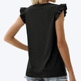 thumbnail image 4 of Top de manga con volantes para mujer NikouMX Camiseta de verano para mujer, 4 of 6