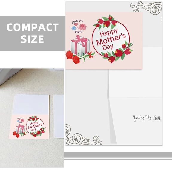 Worgeous Small Mother Day Message Cards Valentines Mother's Day Card 15.00X10.00X0.20CM