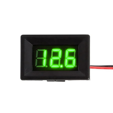 - Baywell 2.5-30V 2 Wires LED Digital Voltmeter Mini Voltage Meter Ammeter Panel 0.36