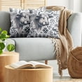 thumbnail image 5 of Ambesonne Rustic Throw Pillow Cover 2 Pack, Botanical Southwestern Cow, 20", Dark Blue Grey and White, 5 of 7