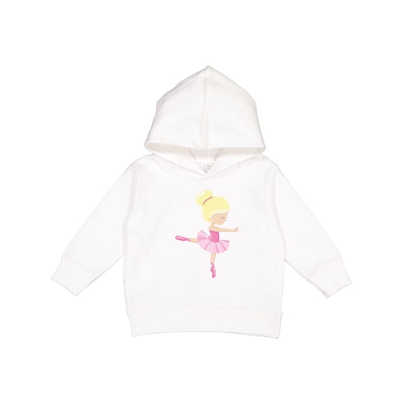 Inktastic Ballerina, Ballet Girl, Ballet Dance, Blonde Hair Toddler Hoodie