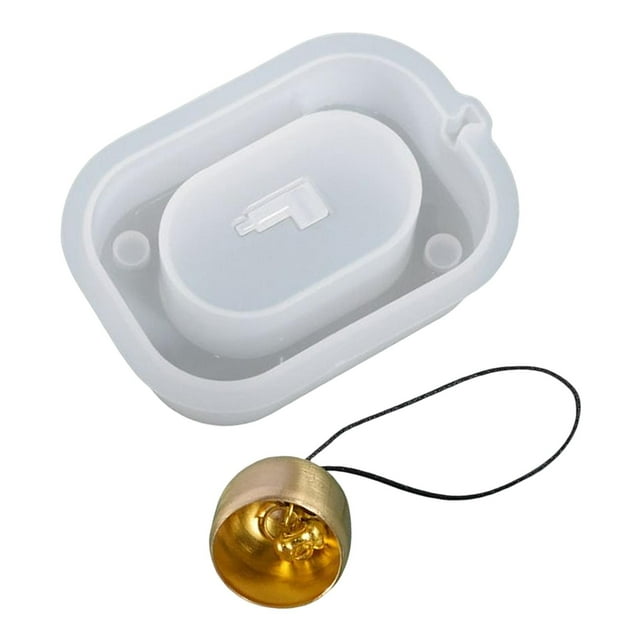 Campanillas de silicona, herramienta de fundición, timbre, colgante artesanal, colgante para resina, regalos, suministros de polímero, regal Rectángulo Sunnimix Fundición de campanas de viento
