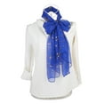 thumbnail image 4 of INSPIRE CHIC Women's Scarf Chiffon Sunscreen Swimwear Long Floral Wrap Shawls Royal Blue, 4 of 7