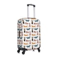 thumbnail image 3 of Daiia Dogs Pug Luggage Cover, Thickened Washable Travel Luggage Covers, Elastic Unique Baggage Covers for 18-20 inch Luggage-Medium, 3 of 9