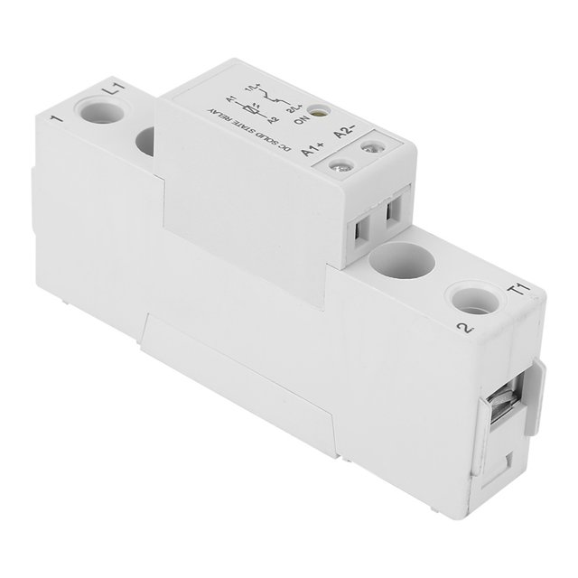 Relé de estado sólido de carril DIN, control de CC 432 VCC 160 VCC Relé de estado sólido monofásico Slimsolidstaterelay multifuncional