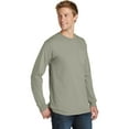 thumbnail image 4 of Port & Company Pigment Dyed Long Sleeve Pocket Tee-S (Walnut), 4 of 6