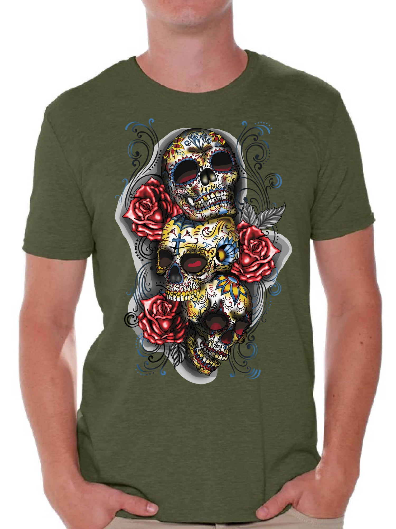 sugar skull t shirt
