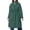 Green, variant on Women's Diamond-pattern Quilted Coat Long Puffer with a Knee-Length Silhouette and Loose Fit Diamond-Pattern Coat Featuring Long Sleeves and a Warm Design
