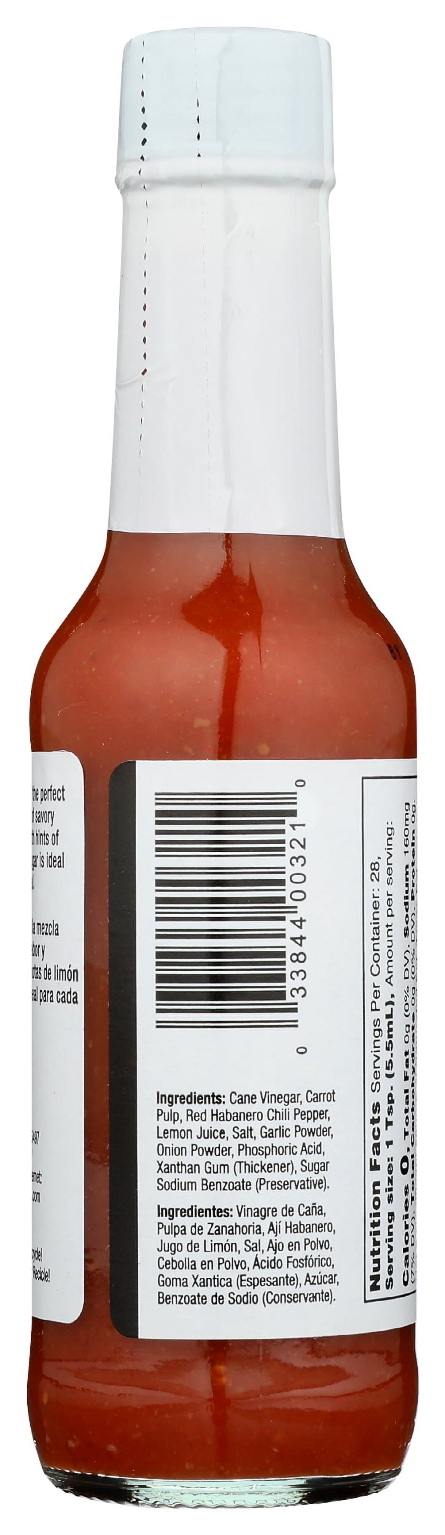 Pack of 12, Badia Habanero Hot Sauce, 5.2 oz