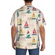 thumbnail image 3 of Fotbe Reto Marine Nautical Camisa Estampada de Manga Corta para Hombre, Casual de Verano, Estilo Playero, Sin Arrugas-Medium, 3 of 5