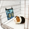 thumbnail image 6 of WIRESTER 11"×9" Oxford Hanging Hay Feeder – Guinea Pig / Rabbit / Chinchilla Hay Storage Bag with Dual Openings & Back Hooks – Ocean Sea Turtles, 6 of 6
