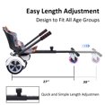 thumbnail image 4 of BIIST Hoverboard Go Kart Attachment with Flash Wheel Hoverboard Seat Hoverboard Attachment for All Ages Universal Hoverboard go Kart Attachment for Adjustable Hoverboard go Kart for Most Hoverboards, 4 of 9