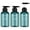 Blue, variant on Abaima 3 Pack Shampoo Pump Bottle,10oz/300ml Empty Refillable Shower Bottle,Plastic Reusable Squeeze Lotion Dispenser for Shampoo and Conditioner(Blue)