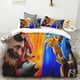 thumbnail image 2 of Funda nórdica 3D exquisita caricatura Sonic papel tapiz Anime impresión digital juego de cama edredón cama suave niños jóvenes regalo, 2 of 5