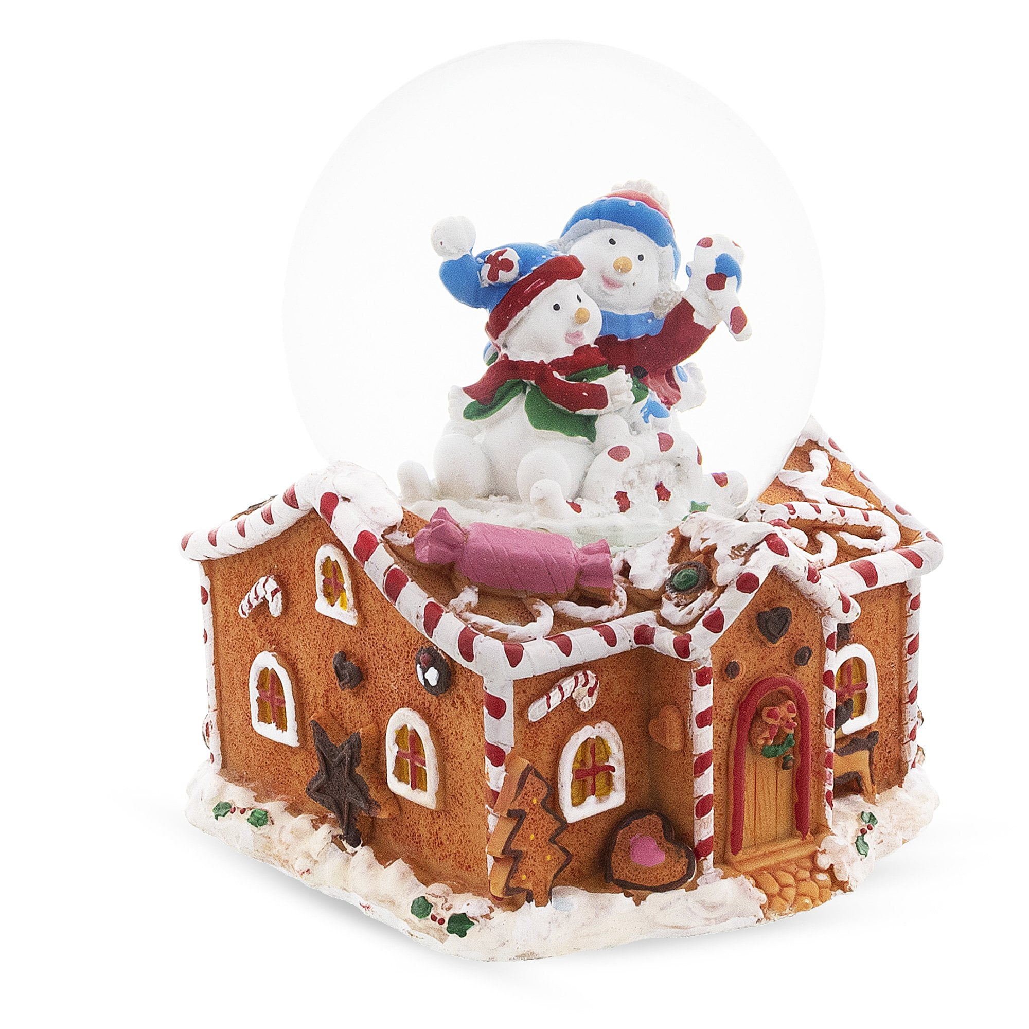 TooLoud Little Gingerbread House Snow Globe Hoodie Sweatshirt 
