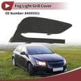 thumbnail image 2 of Unique Bargains 1 Pc Fog Light Grill for Chevy Cruze 2016-2018 Front Right Front Lower Bumper Fog Light Cover Inserts No.84095931 Black ABS, 2 of 7
