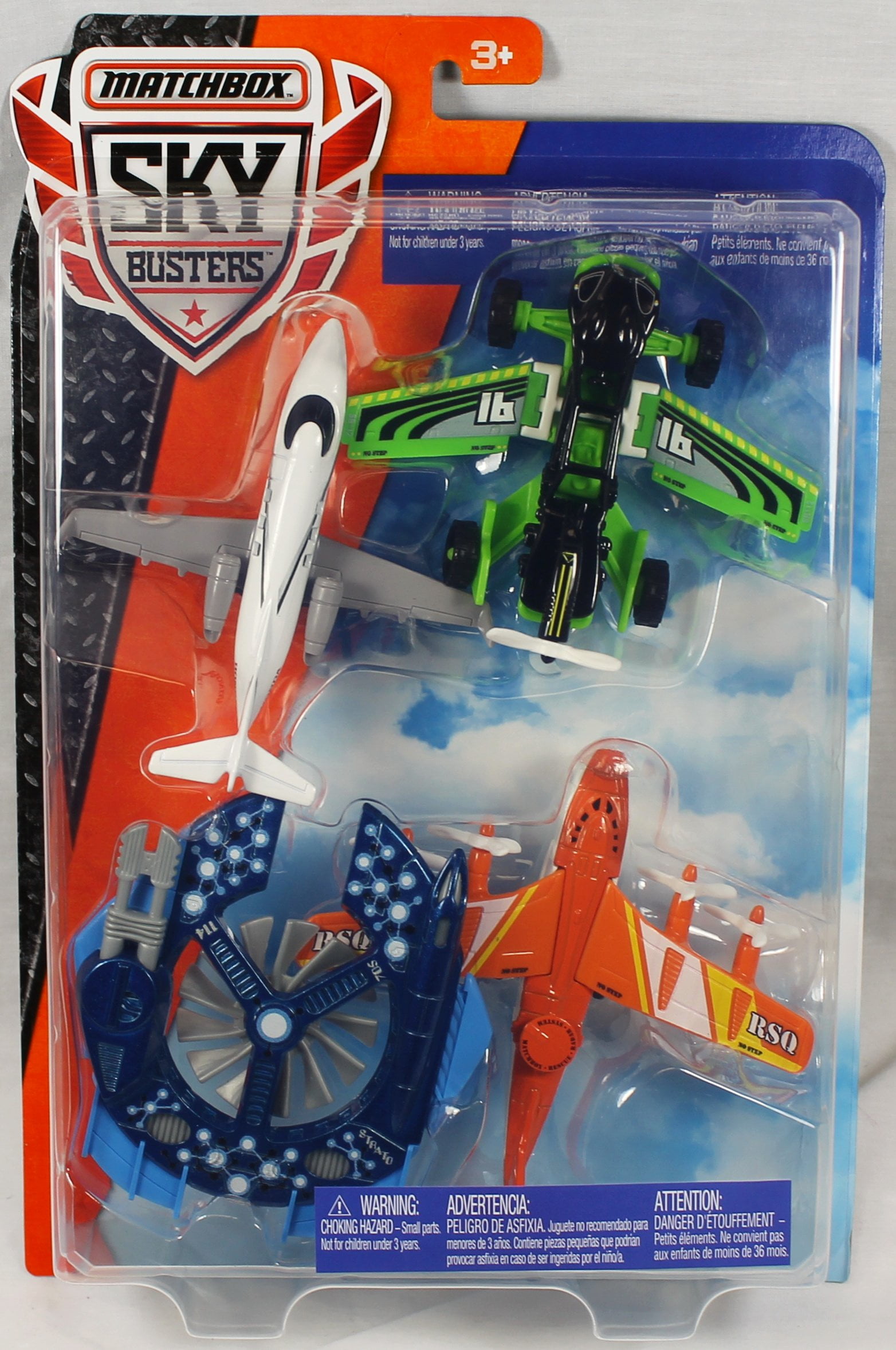 Matchbox DieCast Aircraft Sky Busters Fire Rescue 4Pack