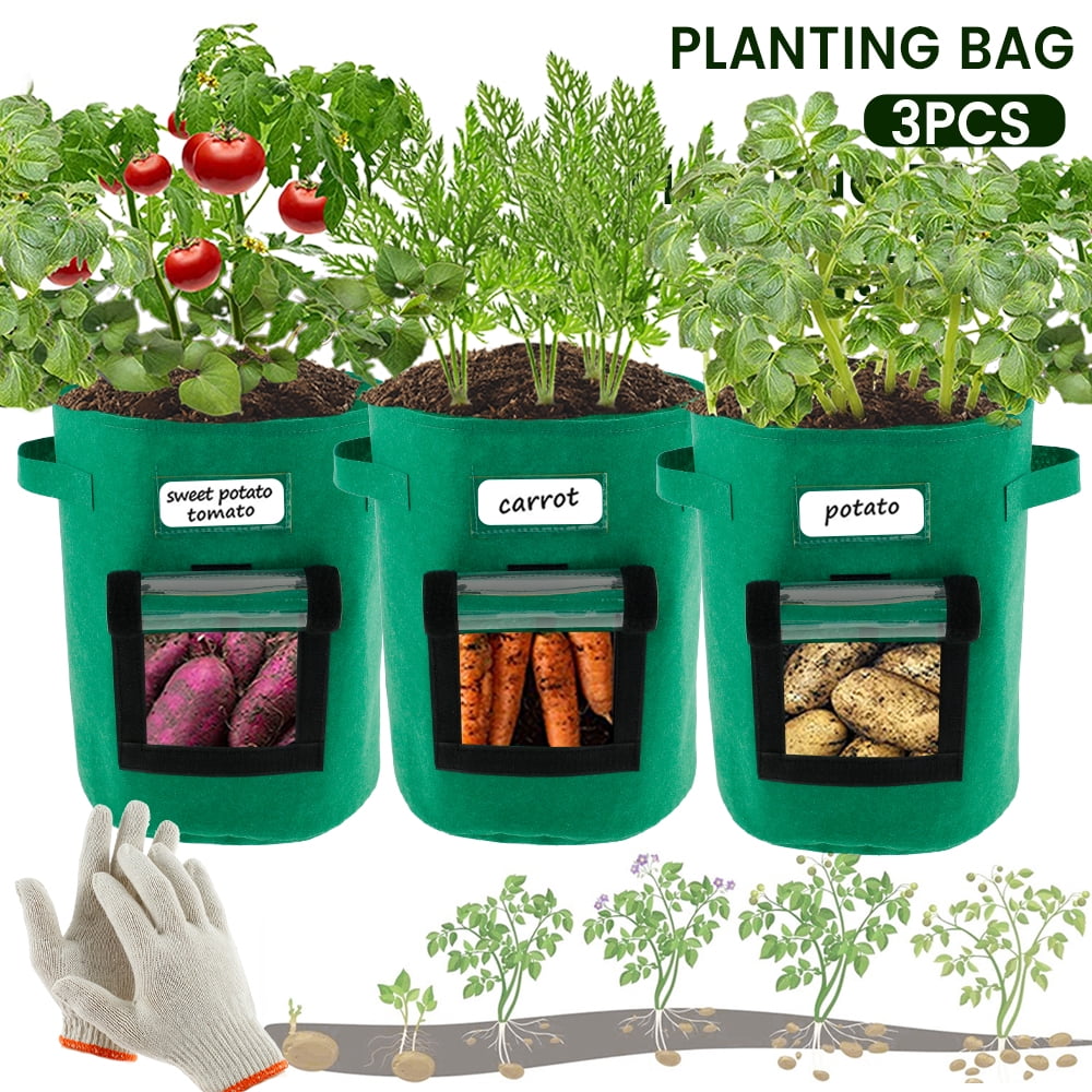 Reusable Grow Bag Planter Vegetable Tomato Potato USrrot Plant Pot Multil Size 