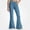 Blue, variant on HAOTAGS Girls Flared Pants (5-16) Casual Fashionable Long Pants Khaki Size 7