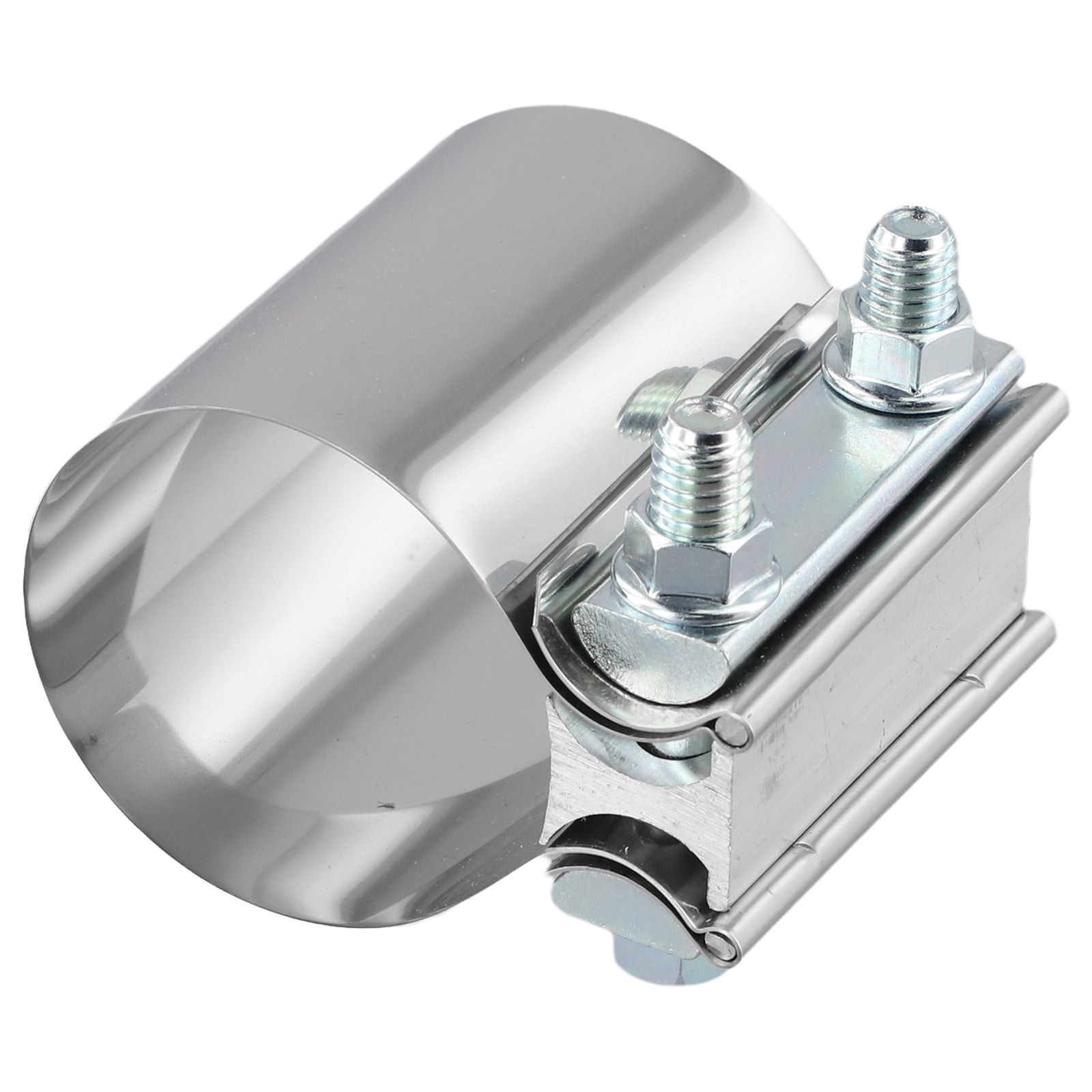RANMEI 1Pc 304 Stainless Steel Butt Joint Band Muffler Exhaust Pipe Clamp Sleeve 2/2.25/2.5/2.75/3/4 Inch Exhaust Clamp