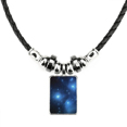 thumbnail image 1 of azul cielo estrellado estrellas collar a mano colgante de cuerda de cuero Unbranded M, 1 of 3